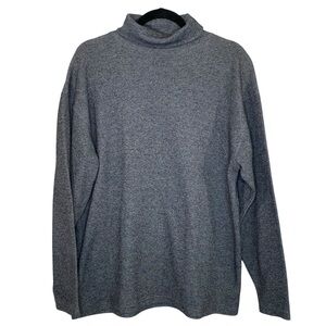 Ravage Men's Charcoal Gray Turtleneck Sweater Long Sleeve Super Soft Cozy SZ LG